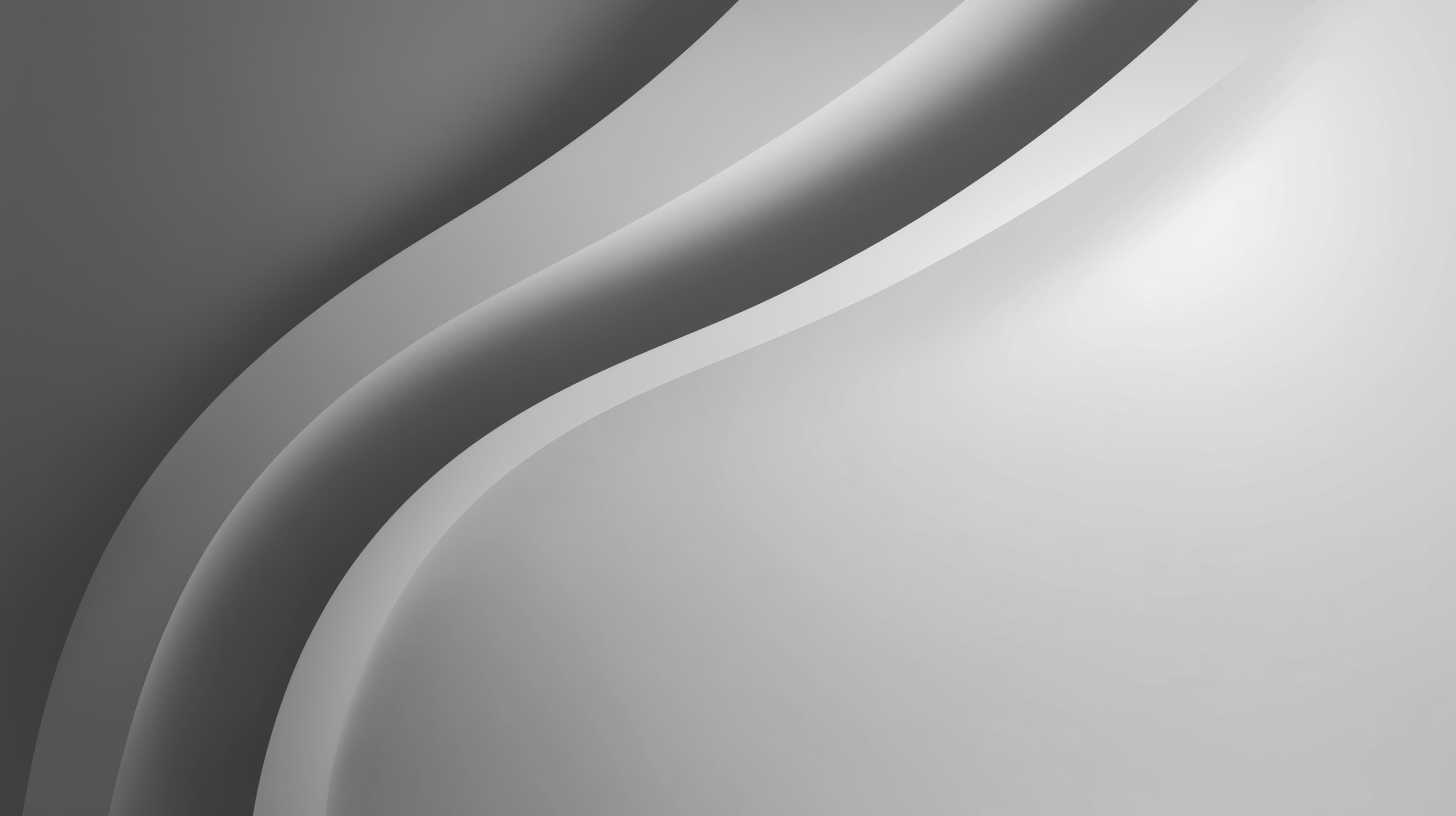 Monochrome Abstract Wave Wallpaper with Smooth Curved Layers - High Resolution abstract Wallpaper for Mobile and Desktop