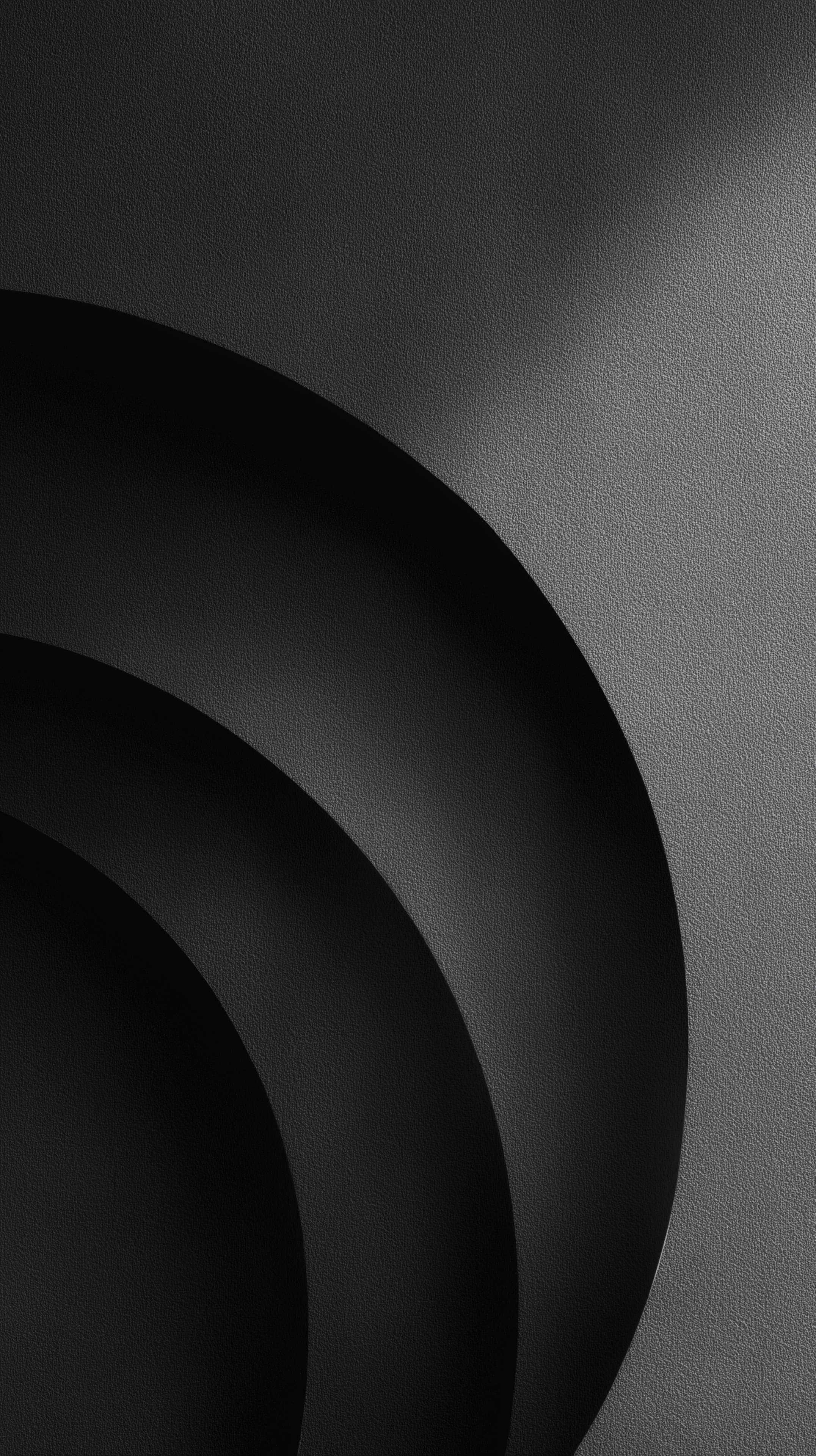 Monochrome Abstract Rings Wallpaper with Textured Gray - High Resolution abstract Wallpaper for Mobile and Desktop