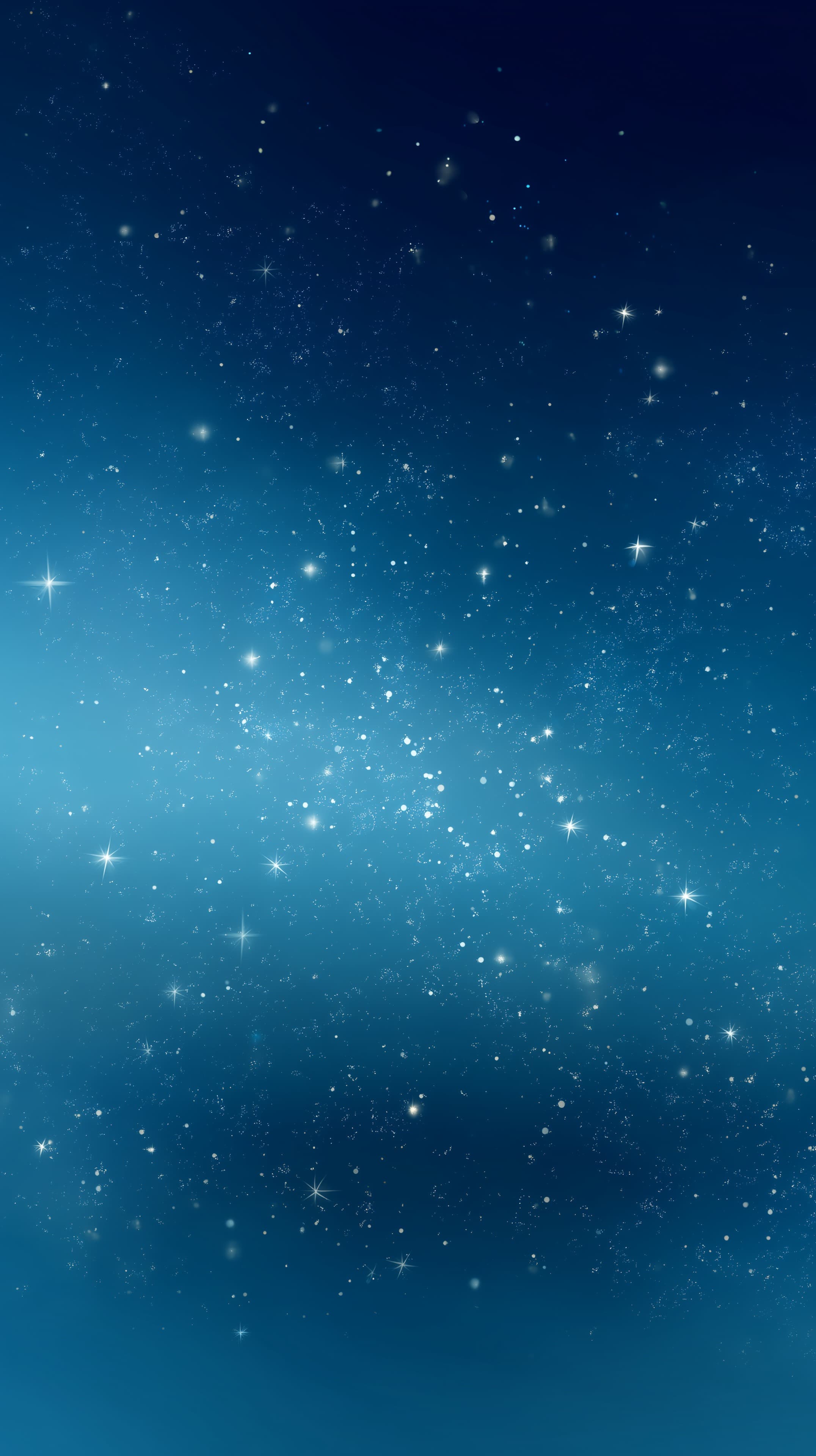 Starry Night Sky Gradient Wallpaper - Blue Cosmic Sparkles - High Resolution blue-gradient Wallpaper for Mobile and Desktop