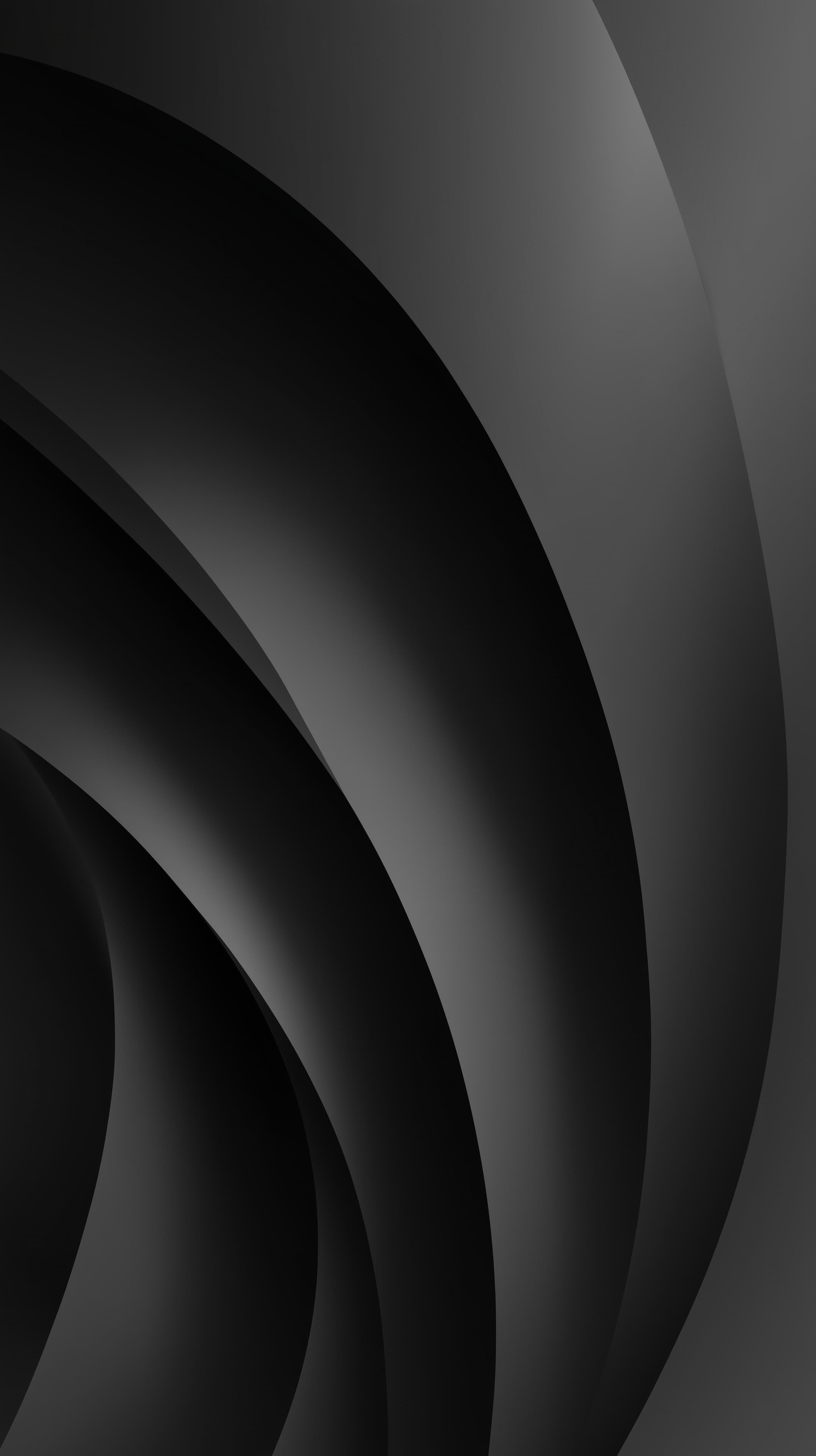 Monochrome Abstract Circles Wallpaper with Dark Curves - High Resolution abstract-art Wallpaper for Mobile and Desktop