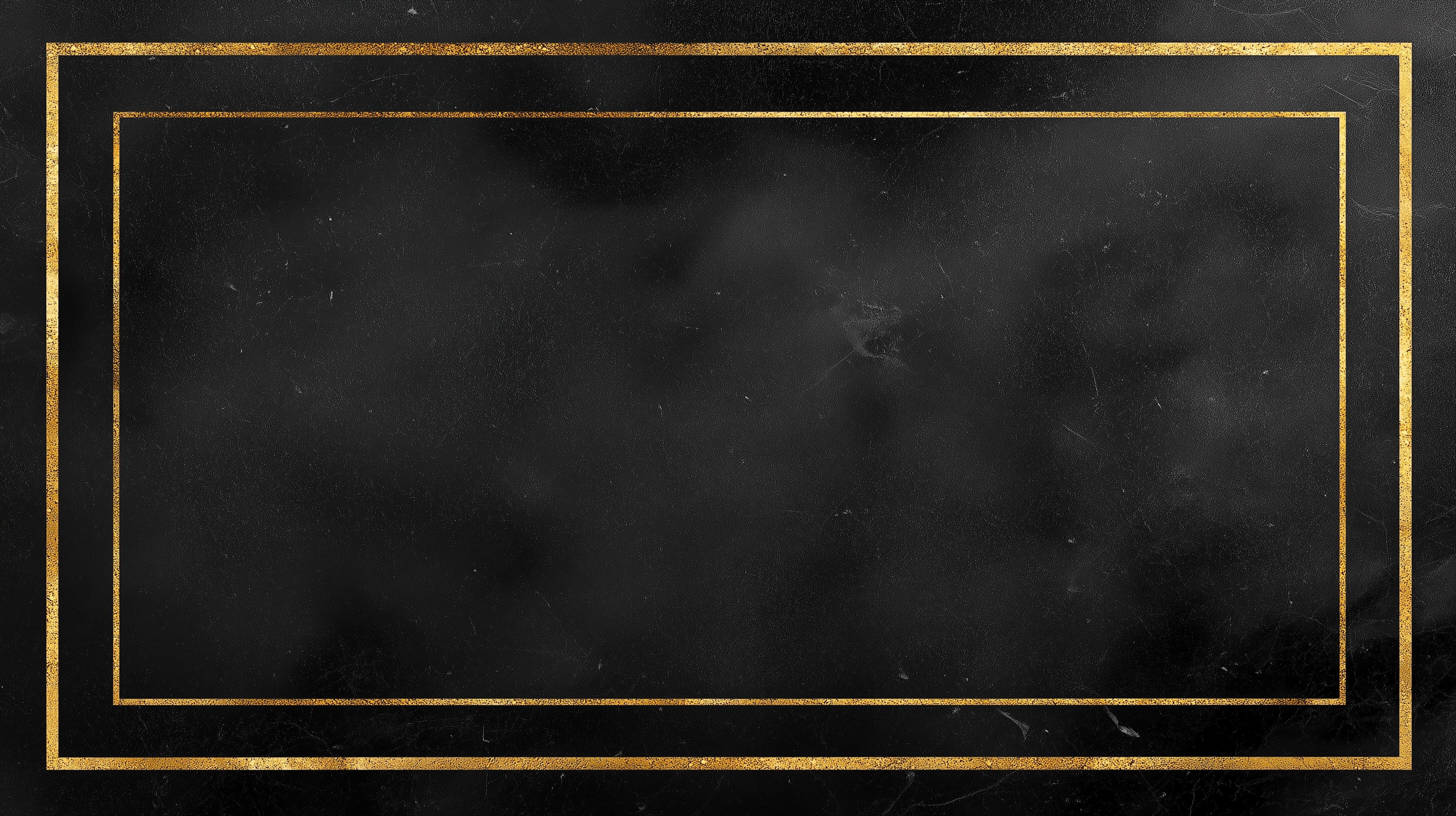 Elegant Black Marble Wallpaper with Golden Frame Elements - High Resolution black-marble Wallpaper for Mobile and Desktop