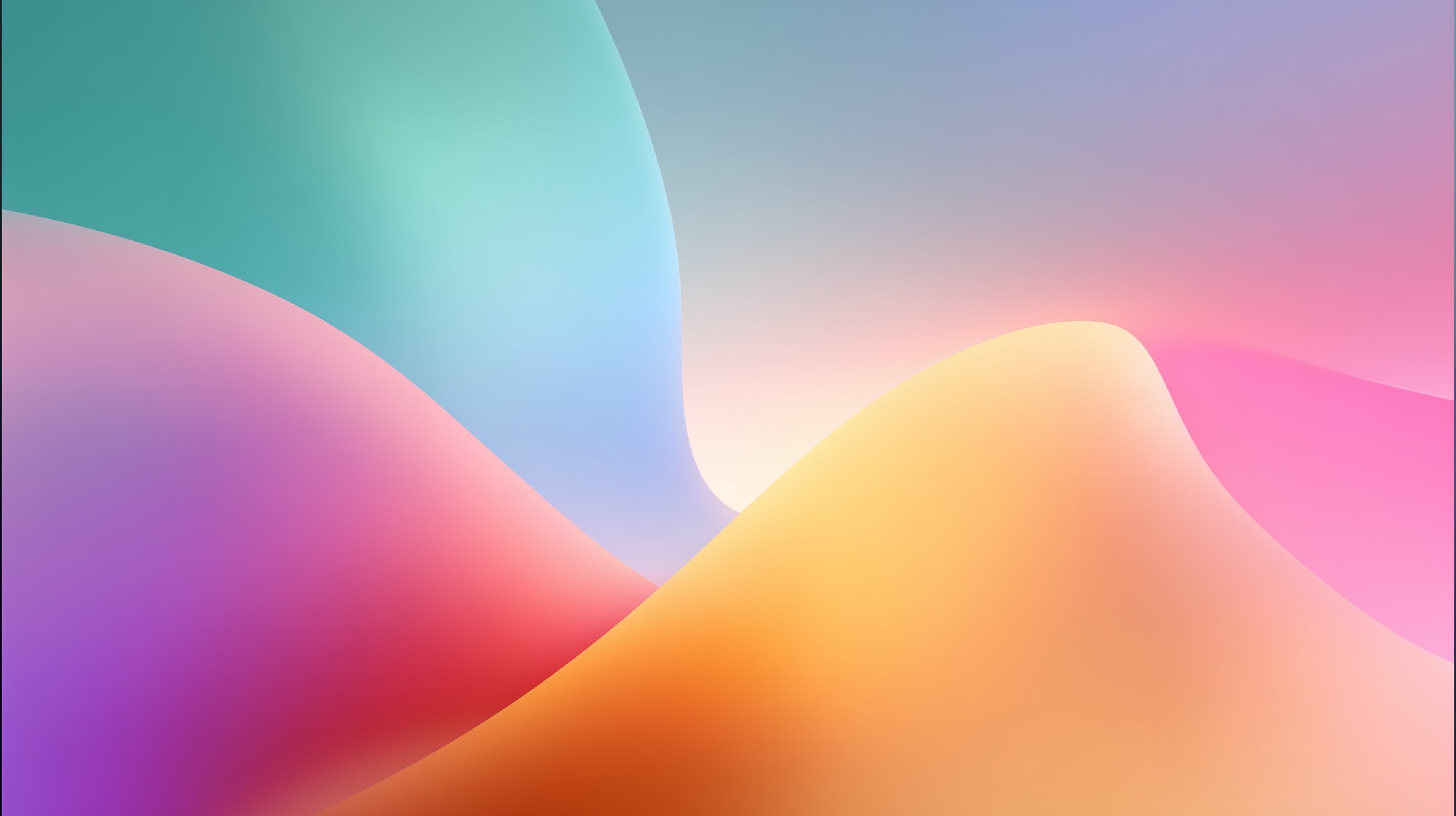 Dreamy Abstract Gradient Mountains - Soft Colorful Wallpaper - High Resolution abstract Wallpaper for Mobile and Desktop