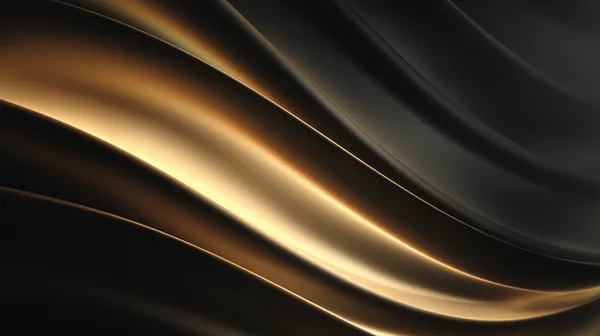 Golden Satin Waves: Abstract Metallic Wallpaper for Modern Displays - HD Wallpaper, 4k Background Image