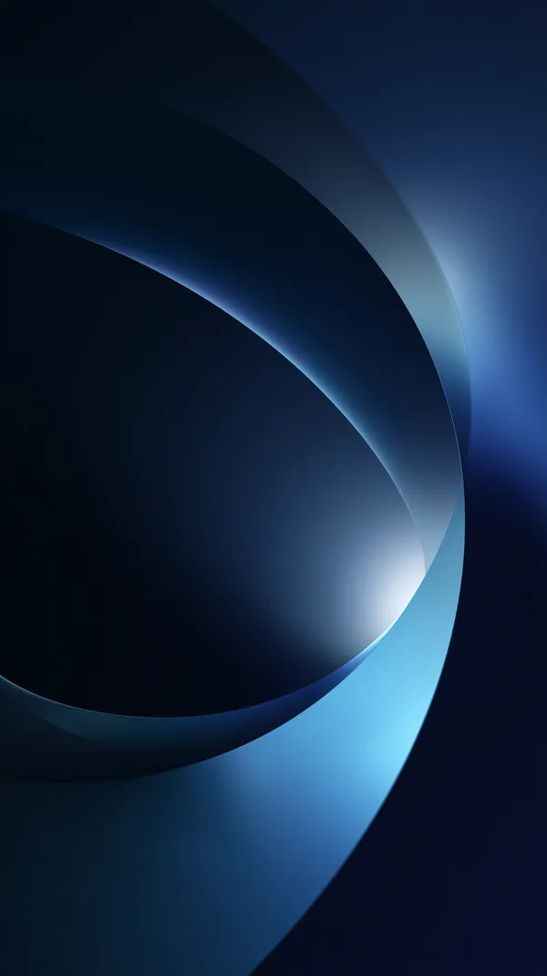 Abstract Blue Orbital Gradient Wallpaper - Deep Space Curves - HD Wallpaper, 4k Background Image