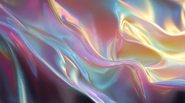 Iridescent Satin Waves Wallpaper - Colorful Fluid Abstract Art - HD Wallpaper, 4k Background Image