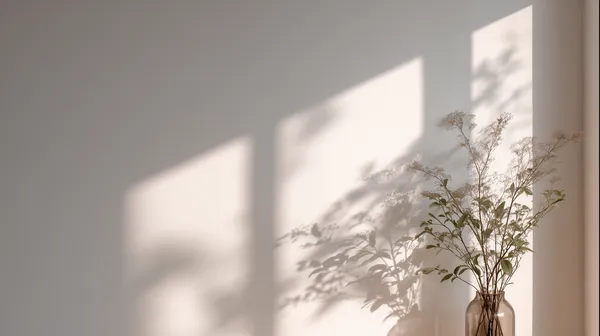 Soft Morning Light: Vase with Dried Flowers Wall Art - HD Wallpaper, 4k Background Image