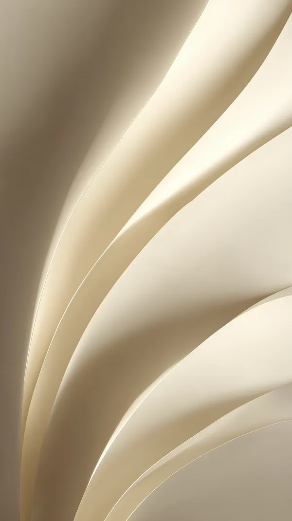 Soft Beige Abstract Curves Wallpaper - Elegant Minimalist Design - HD Wallpaper, 4k Background Image