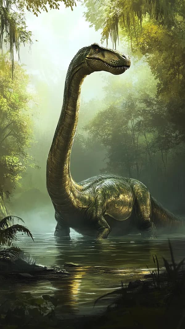 Epic Jungle Dinosaur in Misty Swamp - Cinematic Wallpaper - HD Wallpaper, 4k Background Image