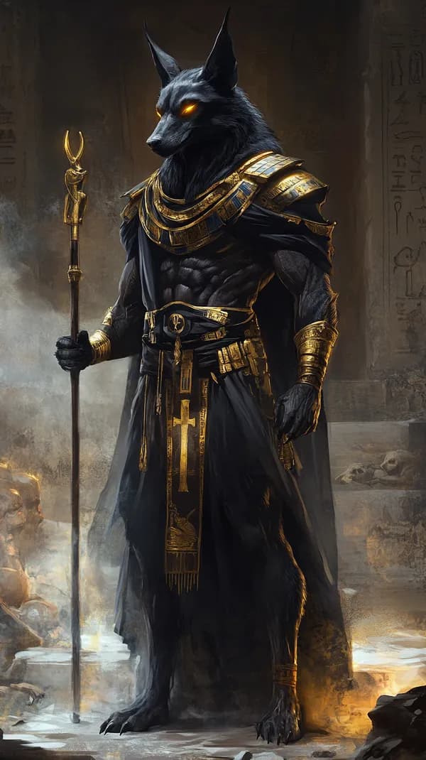 Ancient Egyptian Wolf Warrior in Ornate Gold Armor - HD Wallpaper, 4k Background Image