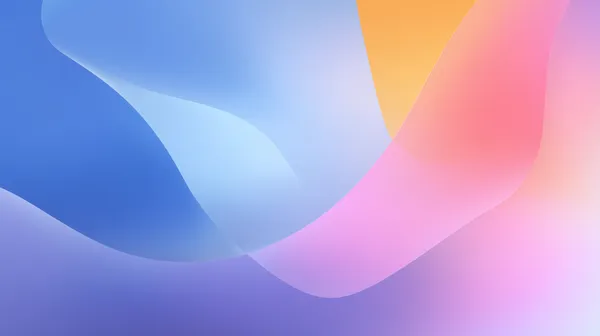 Colorful Abstract Gradient Wallpaper with Soft Curves - HD Wallpaper, 4k Background Image