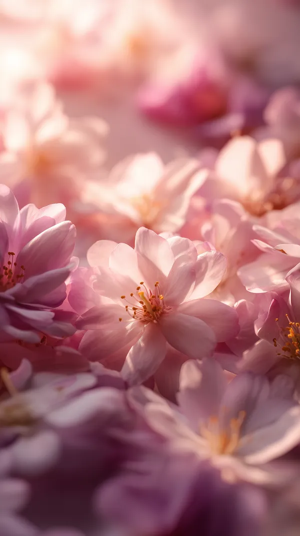 Soft Pink Cherry Blossom Wallpaper - Dreamy Floral Close-Up - HD Wallpaper, 4k Background Image