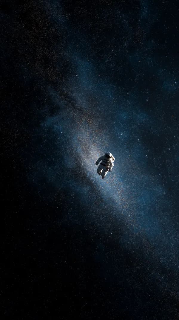 Astronaut in Deep Space Nebula — Night Sky Wallpaper - HD Wallpaper, 4k Background Image