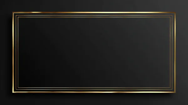 Lux Black & Gold Frame Wallpaper with Elegant Border - HD Wallpaper, 4k Background Image