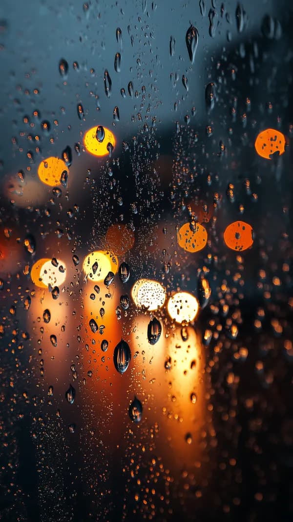 Rainy Night City Bokeh: Warm Street Lights Through Glass - HD Wallpaper, 4k Background Image