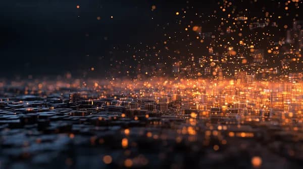 Glowing Orange Cityscape: Futuristic Digital Skyline Wallpaper - HD Wallpaper, 4k Background Image