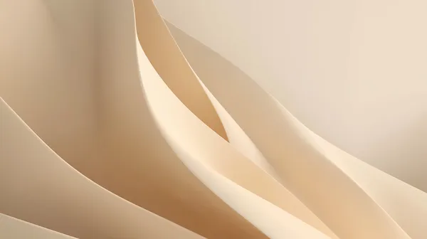 Soft Beige Abstract Waves - Warm Minimalist Wallpaper Art - HD Wallpaper, 4k Background Image
