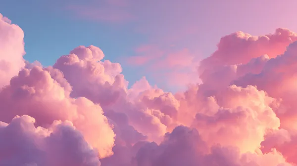 Pastel Sunrise Clouds: Dreamy Sky Wallpaper for Tranquil Vibes - HD Wallpaper, 4k Background Image