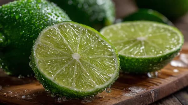 Bright Lime Halves on Wood Board - Fresh Citrus Wallpaper - HD Wallpaper, 4k Background Image