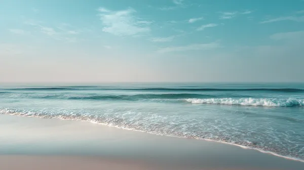 Calm Turquoise Seascape: Pristine Beach Wallpaper HD - HD Wallpaper, 4k Background Image