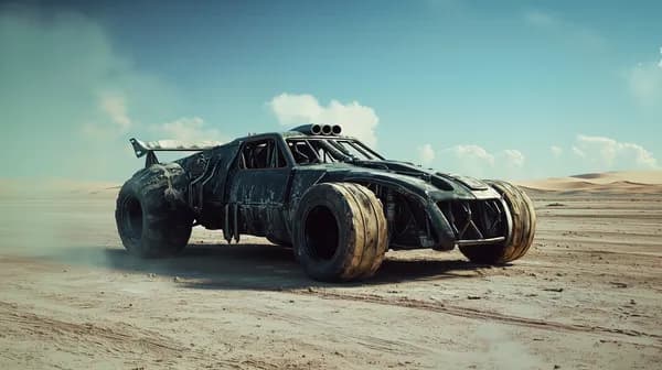 Desert Dune Buggy in Weathered Post-Apocalyptic Look - HD Wallpaper, 4k Background Image