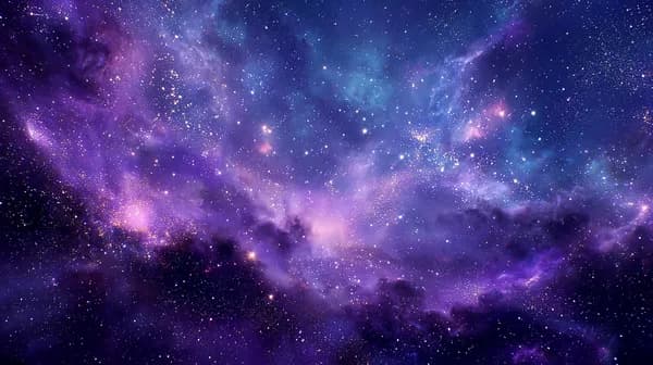 Vibrant Purple Nebula Cosmos Wallpaper for Night Sky Decor - HD Wallpaper, 4k Background Image