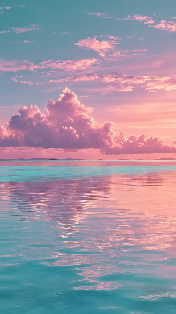 Pastel Sunset Over Calm Ocean Water - Tranquil Sky Wallpaper - HD Wallpaper, 4k Background Image