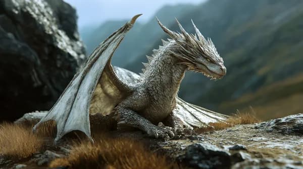 Mystic Mountain Dragon Fantasy Wallpaper – Epic Dragon Landscape - HD Wallpaper, 4k Background Image