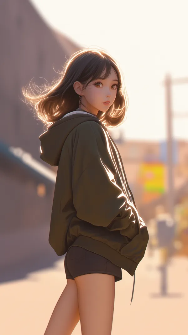 Soft Backlit Streetwear Portrait in Warm Sunset Light - HD Wallpaper, 4k Background Image