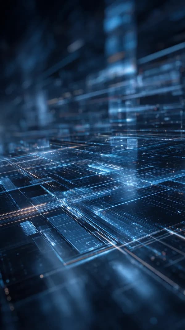 Futuristic Blue Circuit Grid Wallpaper — Neon Tech Abstract - HD Wallpaper, 4k Background Image