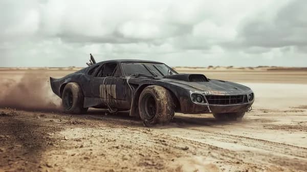 Desert Drifter: Rugged Car Powering Through Dusty Dunes - HD Wallpaper, 4k Background Image