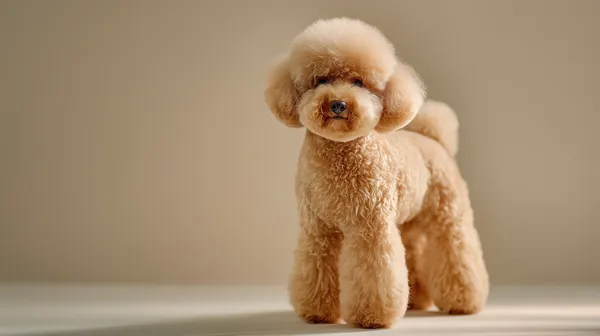 Soft Golden Toy Poodle Wallpaper with Fluffy Fur and Warm Tones - HD Wallpaper, 4k Background Image