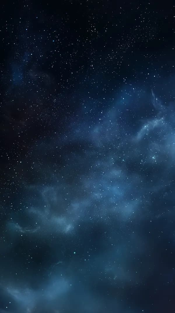 Blue Nebula Night Sky: Starry Cosmos Wallpaper for Desktop - HD Wallpaper, 4k Background Image