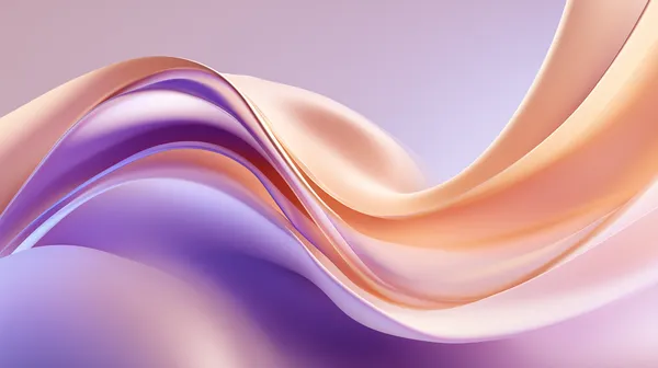 Soft Gradient Ribbon Abstract Wallpaper in Peach and Purple - HD Wallpaper, 4k Background Image