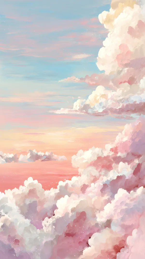 Pastel Sky Cloudscape Wallpaper – Dreamy Sunset Clouds - HD Wallpaper, 4k Background Image