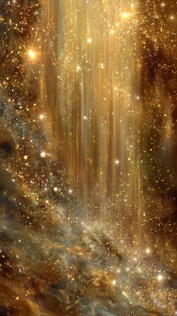 Luxurious Golden Glitter Abstract Light Beams Wallpaper - HD Wallpaper, 4k Background Image