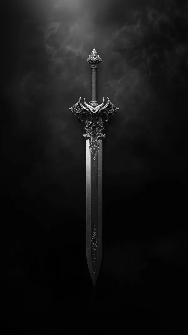 Dark Ornate Sword - Gothic Blade Desktop Wallpaper - HD Wallpaper, 4k Background Image