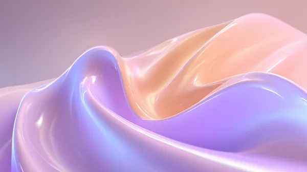 Pastel Abstract Silk Waves - Soft Gradient Digital Wallpaper - HD Wallpaper, 4k Background Image