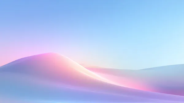 Serene Pastel Dream Dunes: Soft Gradient Wave Landscape - HD Wallpaper, 4k Background Image