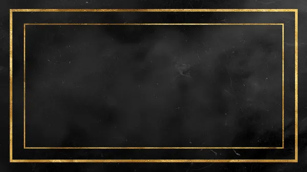Elegant Black Marble Wallpaper with Golden Frame Elements - HD Wallpaper, 4k Background Image