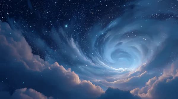 Celestial Whirlpool Night Sky - Dreamy Cosmic Vortex Wallpaper - HD Wallpaper, 4k Background Image
