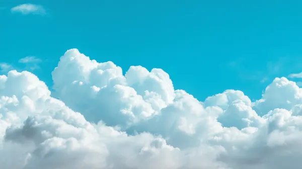 Bright Sky with Puffy Clouds – Serene Daytime Cloudscape Wallpaper - HD Wallpaper, 4k Background Image