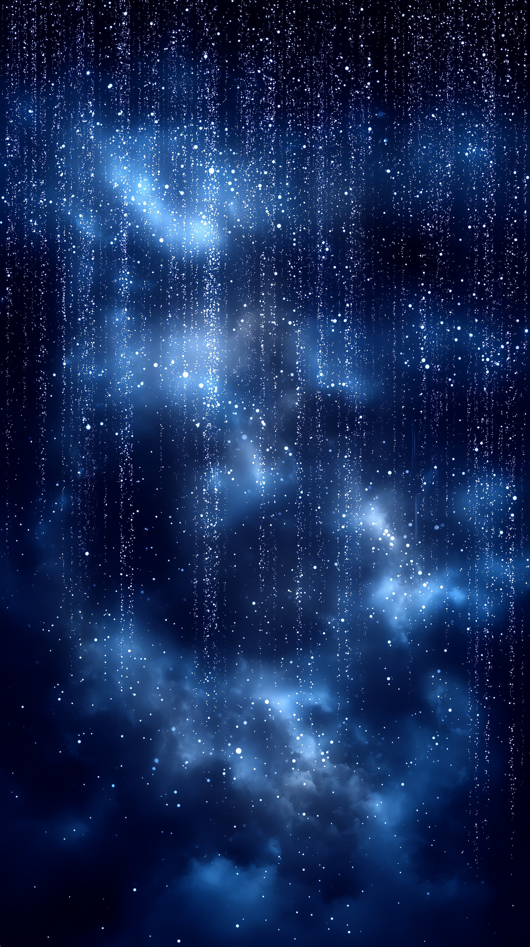 Blue Nebula Night Sky Wallpaper with Stars and Clouds - High Resolution astral-glow Wallpaper for Mobile and Desktop