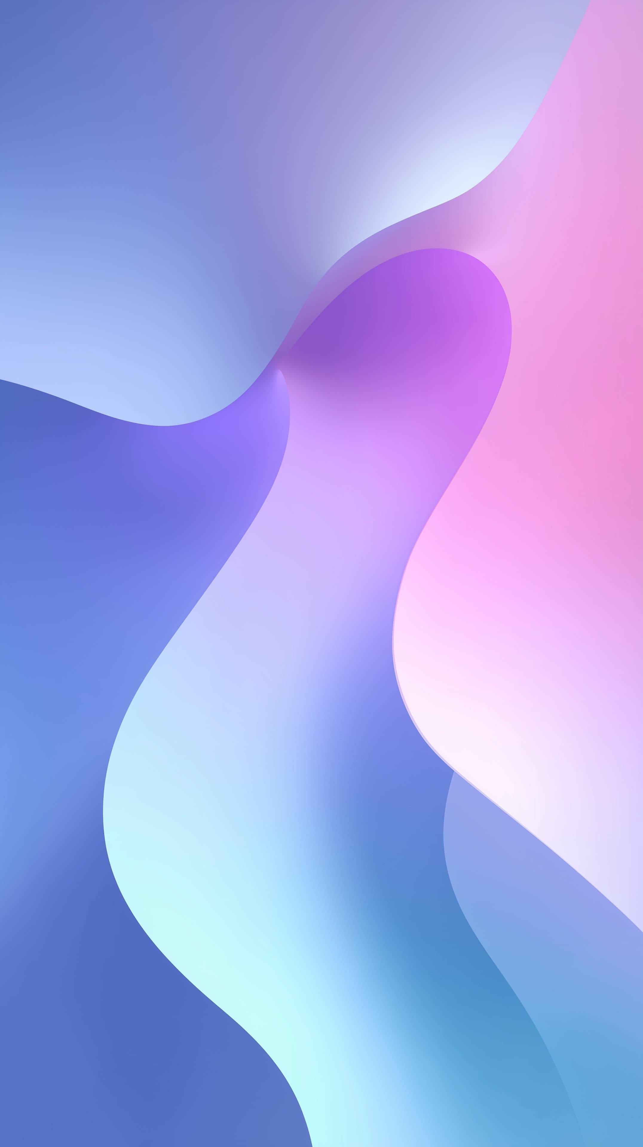 Pastel Abstract Gradient Wallpaper with Soft Blue and Pink Waves - High Resolution abstract-art Wallpaper for Mobile and Desktop