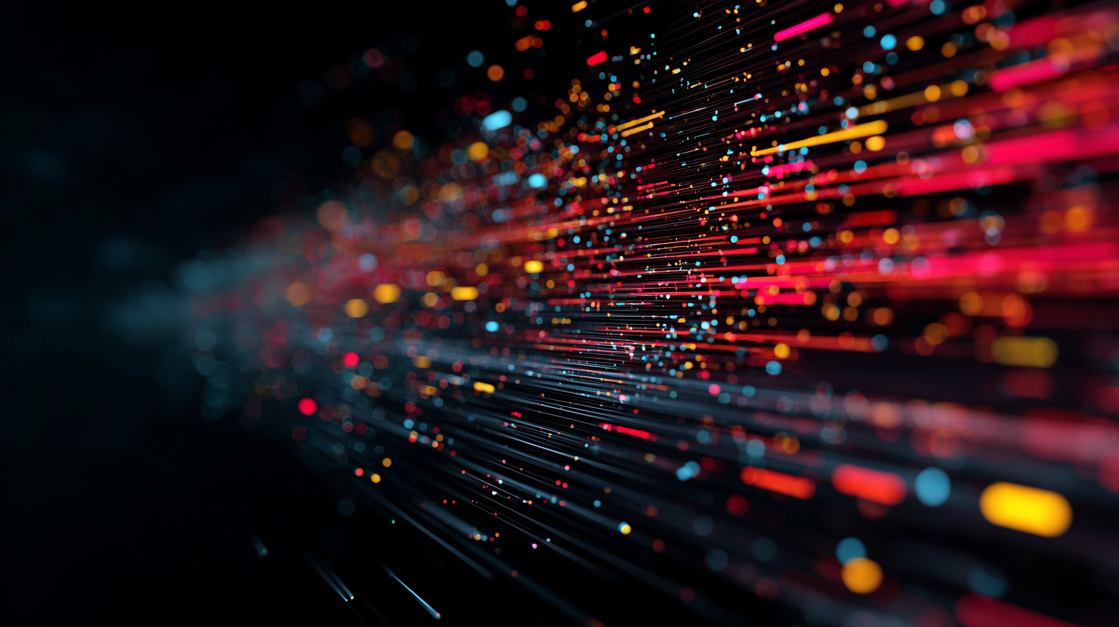 Abstract Neon Light Trails Wallpaper - Vibrant Color Streaks - High Resolution abstract Wallpaper for Mobile and Desktop