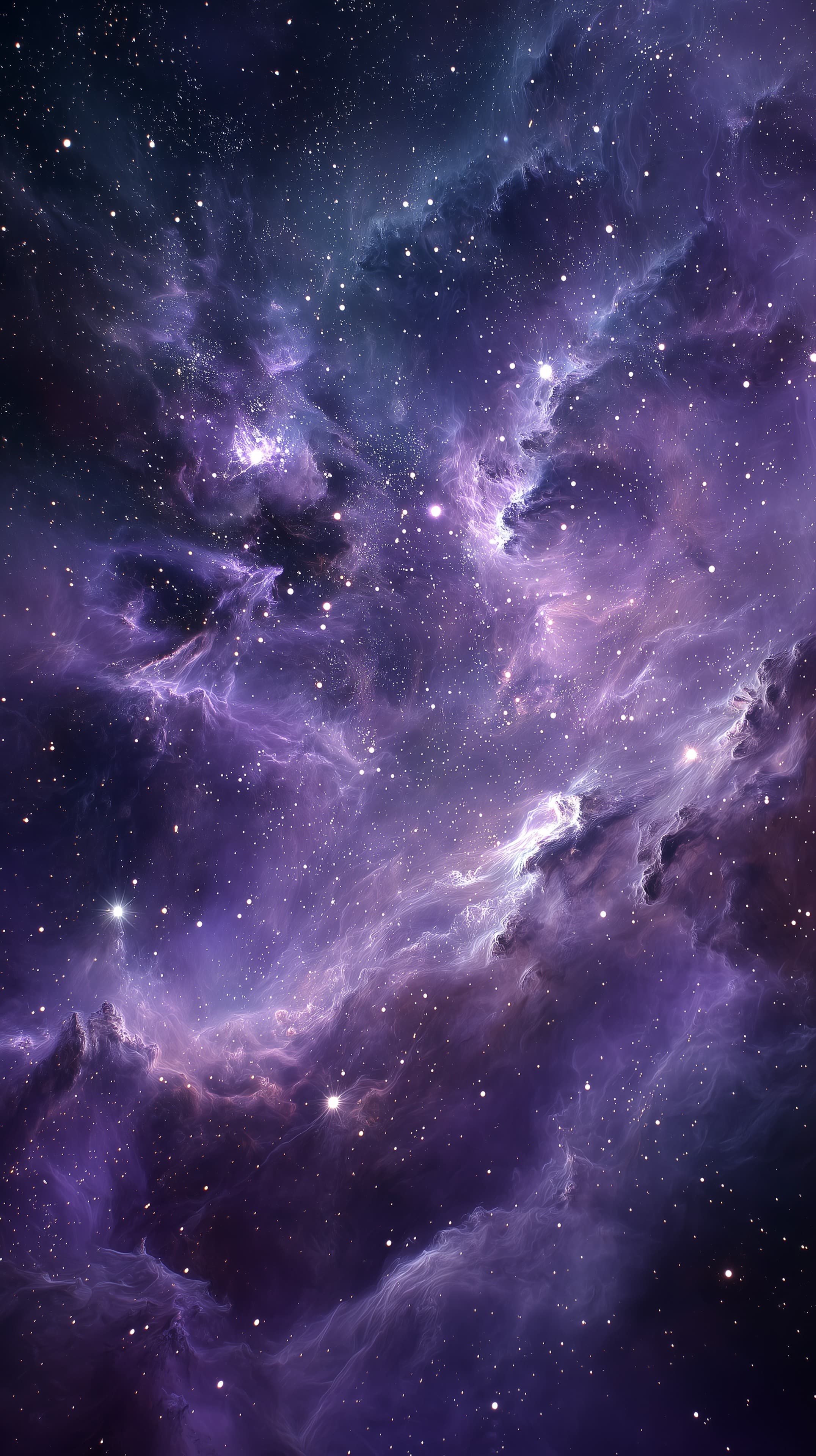 Purple Nebula Night Sky Wallpaper with Cosmic Dust - High Resolution cosmic-dust Wallpaper for Mobile and Desktop