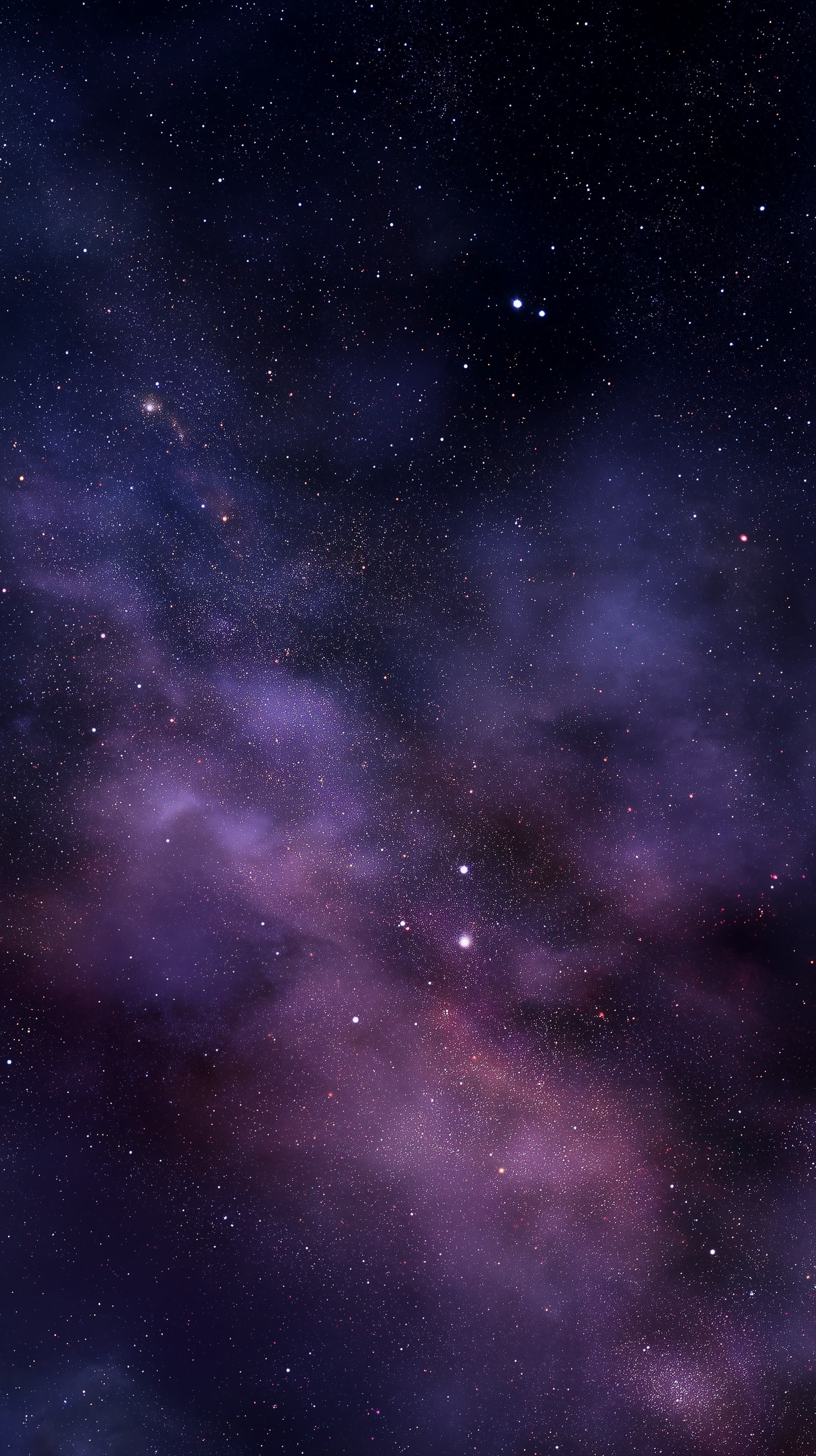 Purple Nebula Night Sky Wallpaper with Cosmic Starfield - High Resolution astronomy-art Wallpaper for Mobile and Desktop