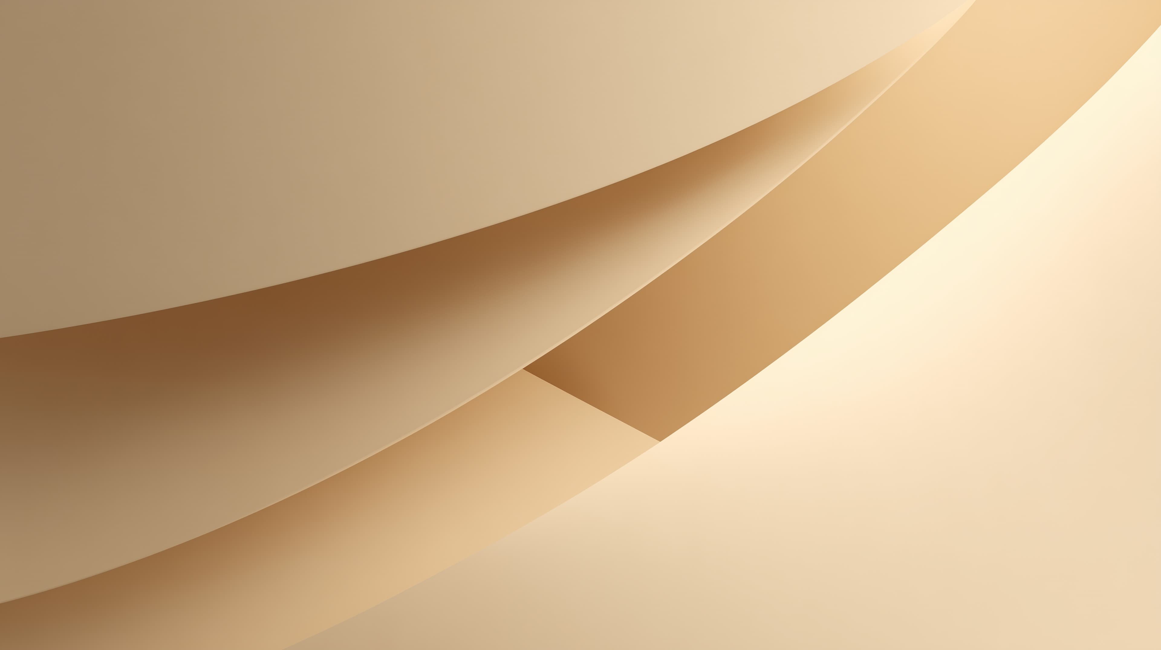 Warm Abstract Curves: Golden Beige Wallpaper Art for Desktop - High Resolution abstract-curves Wallpaper for Mobile and Desktop