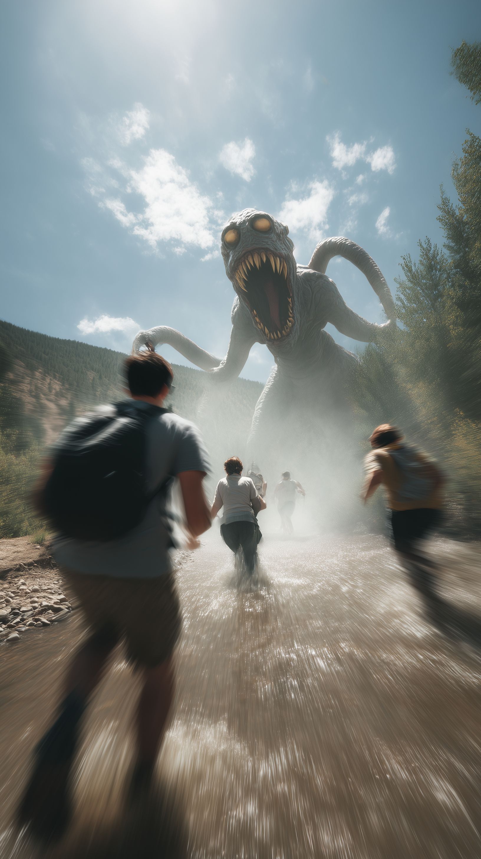 Escape from the Beast: A Frantic Flight