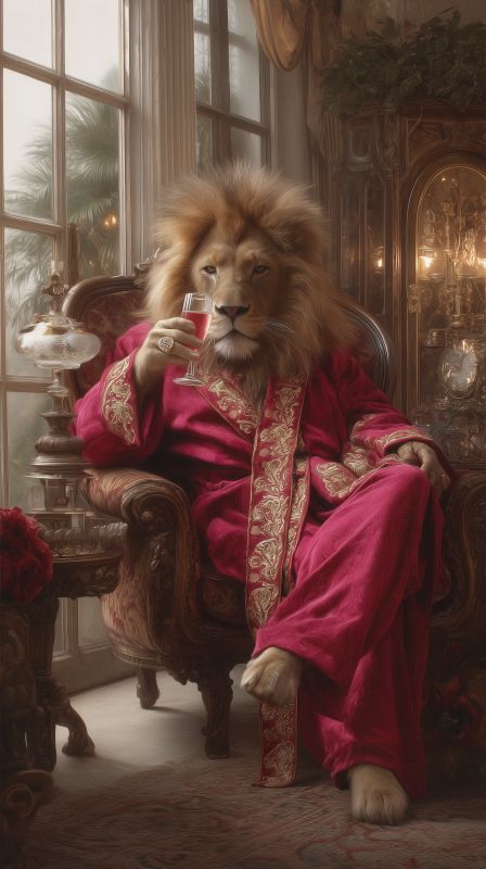 Regal Relaxation: The Aristocratic Lion