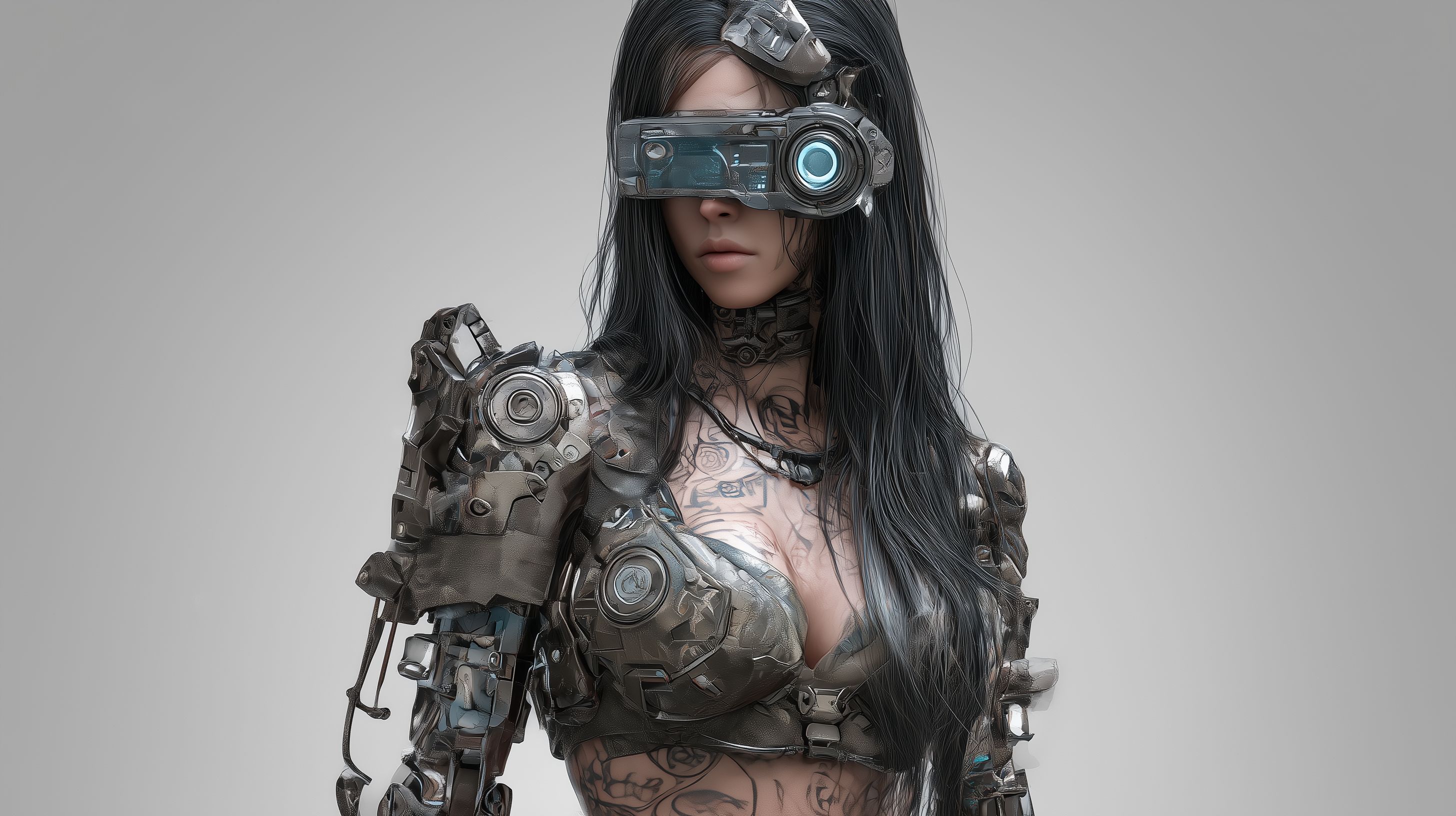 Futuristic Cyberpunk Warrior